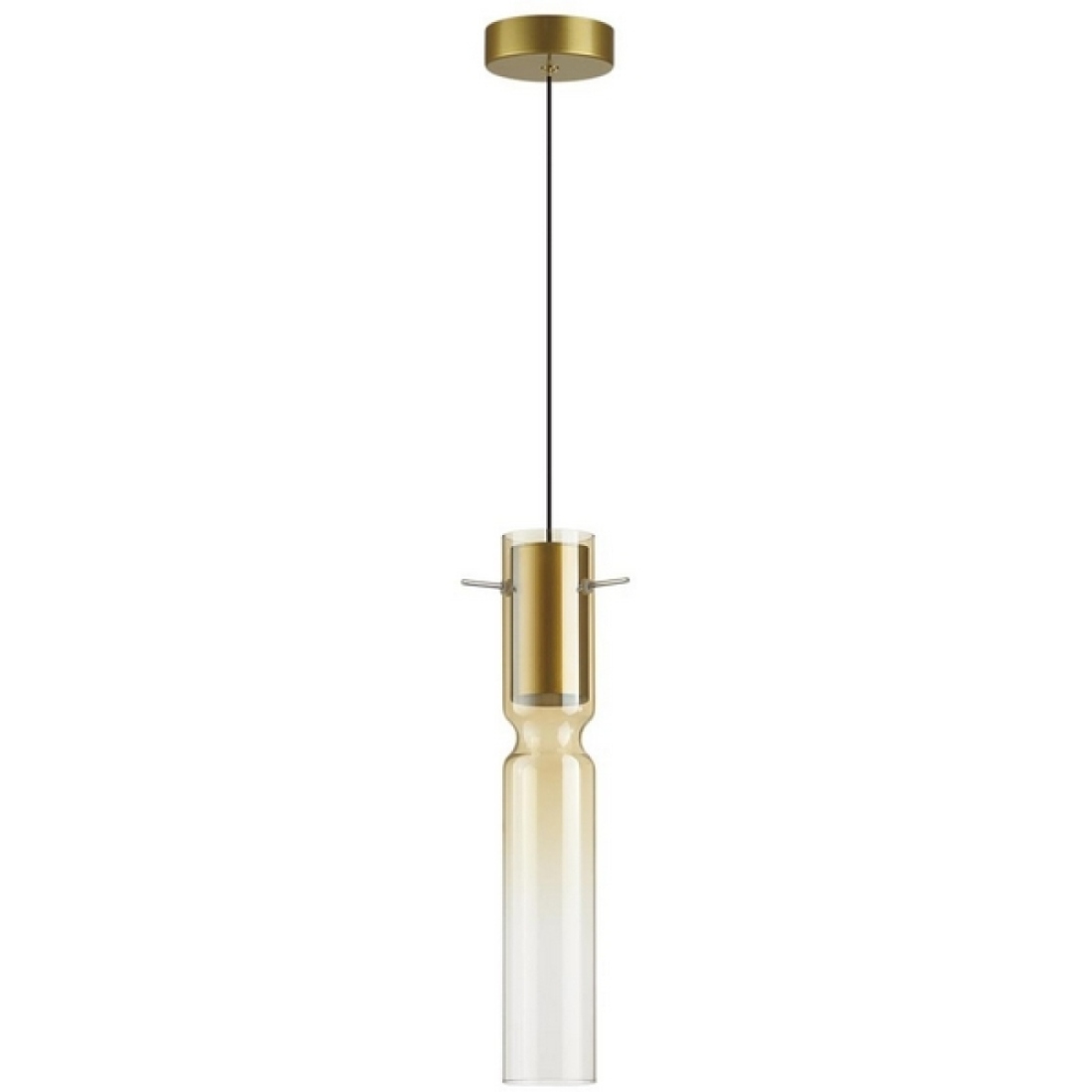 Подвесной светильник Odeon Light Scrow 5058/5LA PENDANT золотой/янтарный/металл/стекло LED 5W 3000K — фото 1