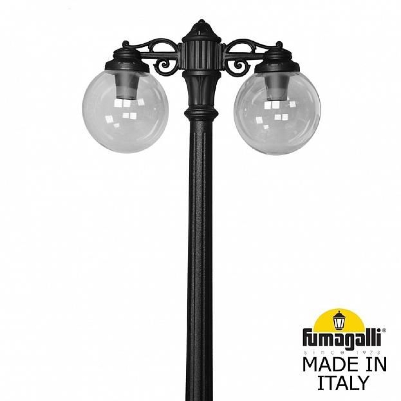 Наземный светильник IP55 уличный Fumagalli Ricu BISSO/G250 2L DN. G25.157.S20.AZE27DN в форме шара — фото 2