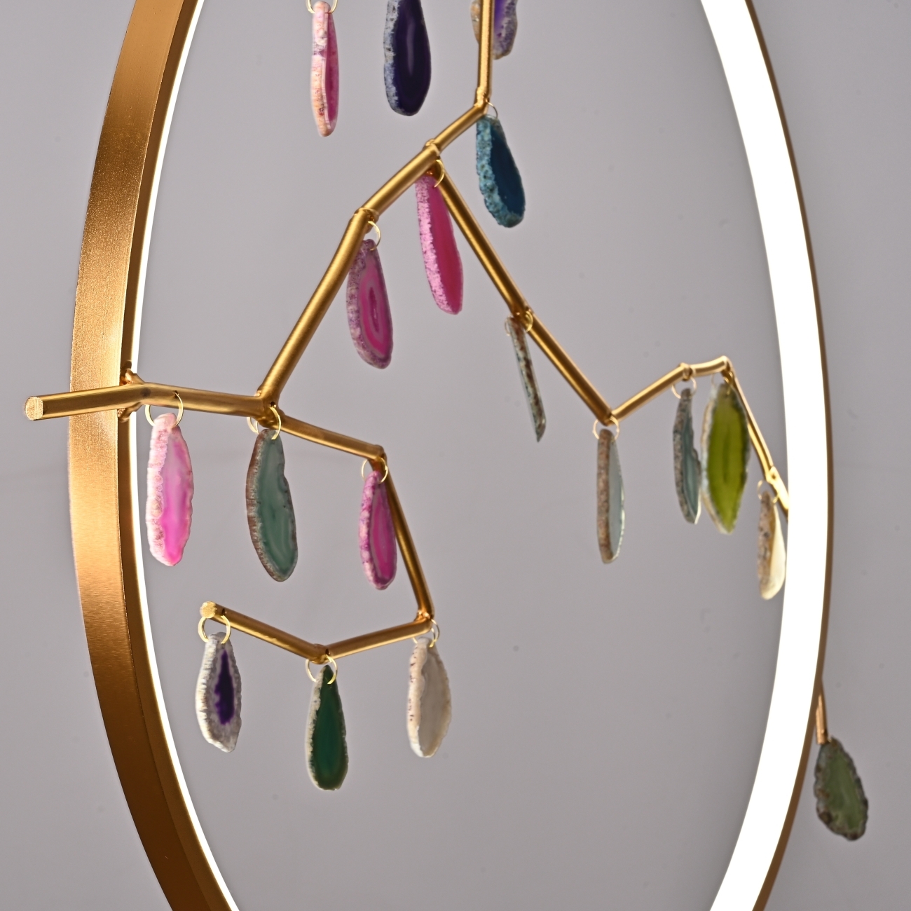 Подвесной светильник LED Agate 10 Multicolour D60 By ImperiumLoft Agate-1001 189670-23 кольцо — фото 3