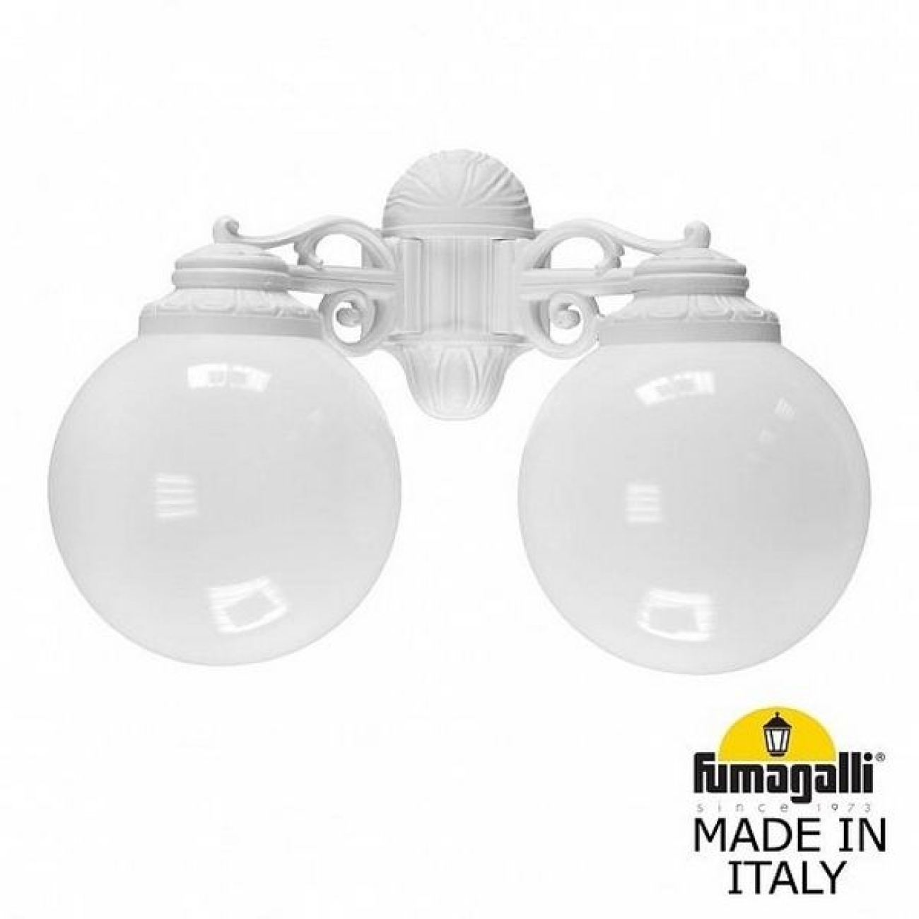 Настенный светильник уличный IP55 Fumagalli Porpora/G250. G25.141.000.WYE27DN в форме шара — фото 1