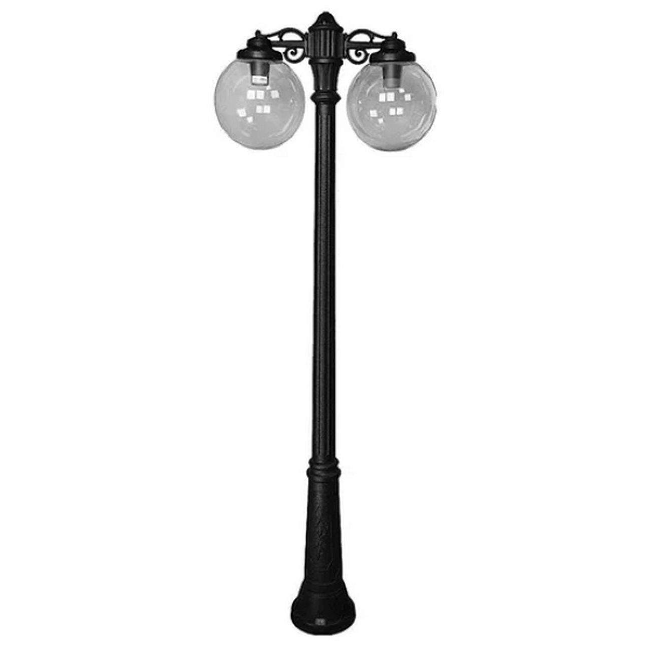 Наземный светильник IP55 уличный Fumagalli Gig BISSO/G300 2L DN G30.156.S20.AXE27DN в форме шара — фото 1