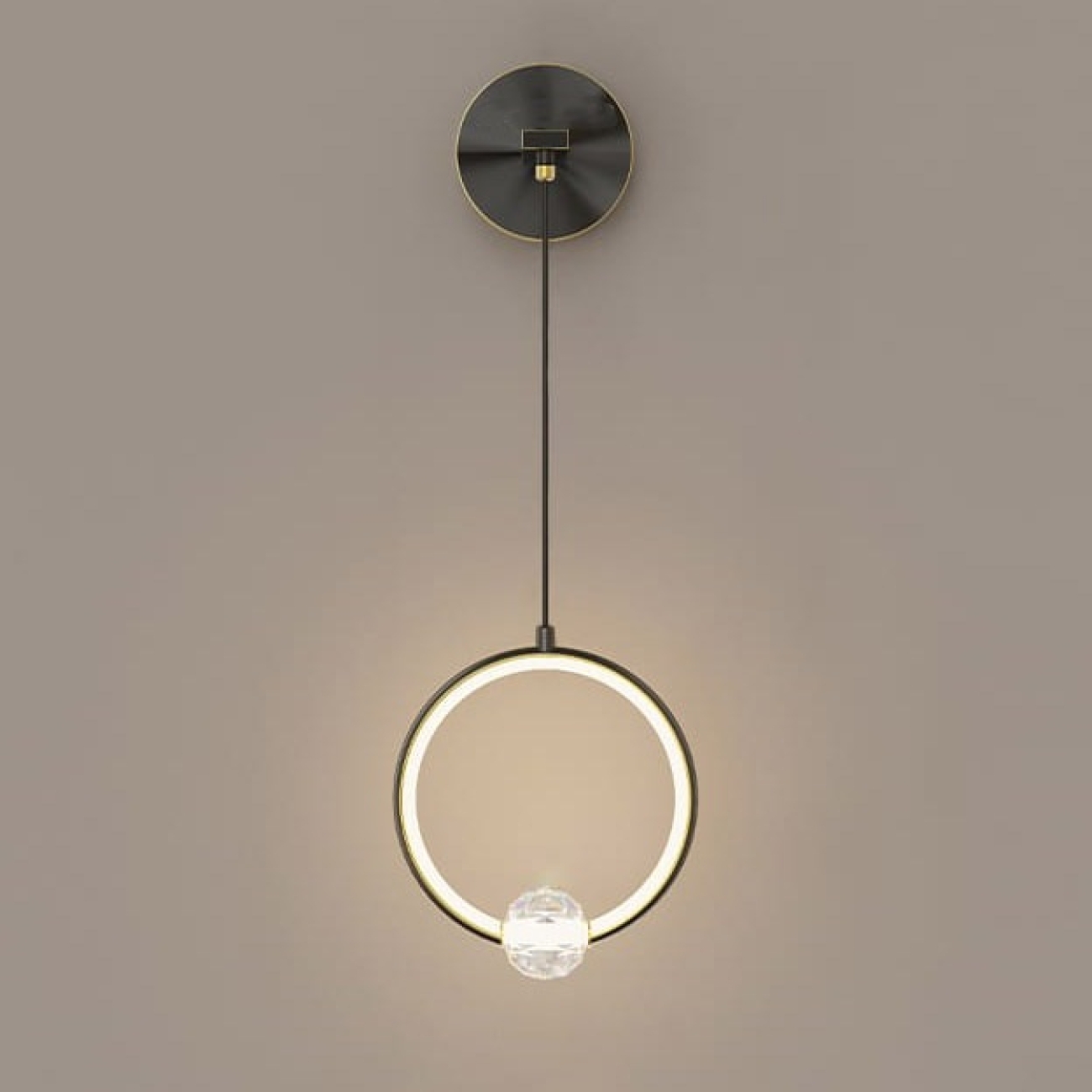 Настенный светильник LED Luana Wall Black By ImperiumLoft Luana-Wall01 212036-23 кольцо — фото 3