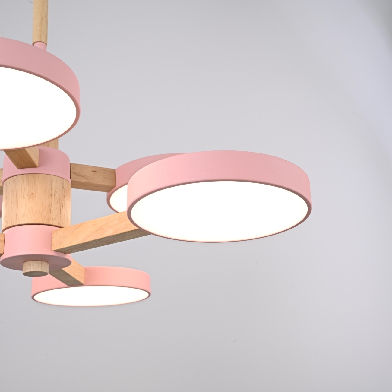 Потолочная люстра LED на штанге Turna Dbl L6 Pink By ImperiumLoft Turna-Dbl01 (Умный дом, Алиса) 229081-26 — фото 5