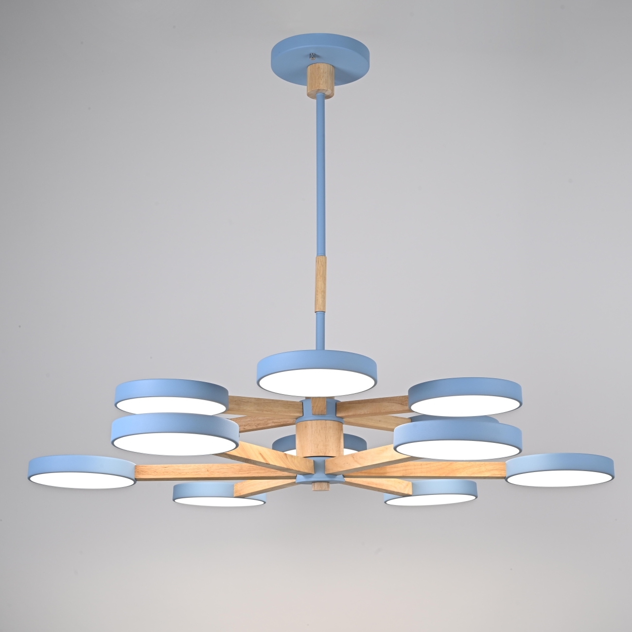 Потолочная люстра LED на штанге Turna Dbl L12 Blue By ImperiumLoft Turna-Dbl01 (Умный дом, Алиса) 229092-26 — фото 6