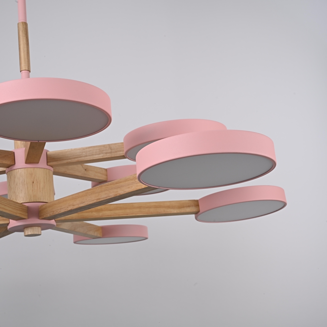 Потолочная люстра на штанге LED TURNA DBL L12 Pink ImperiumLoft Turna-Dbl01 (229083-26, Умный дом, WiFi, голосовое управление) — фото 2