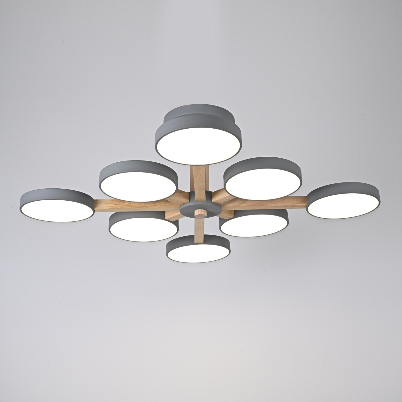 Потолочная люстра LED на штанге Turna L8 Grey By ImperiumLoft Turna-B01 (Умный дом, Алиса) 228857-26 — фото 7