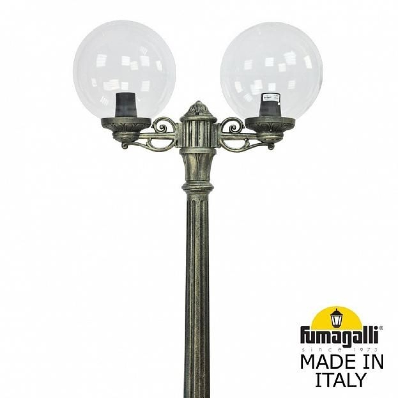 Наземный светильник IP55 уличный Fumagalli Artu BISSO/G300 2L G30.158.S20.BXE27 в форме шара — фото 2