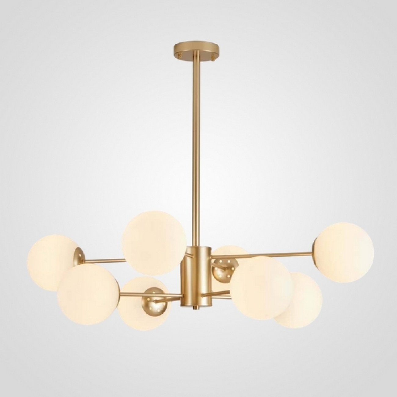 Потолочная люстра на штанге Roundi Brass L8 By ImperiumLoft Roundi01 305756-23 — фото 1