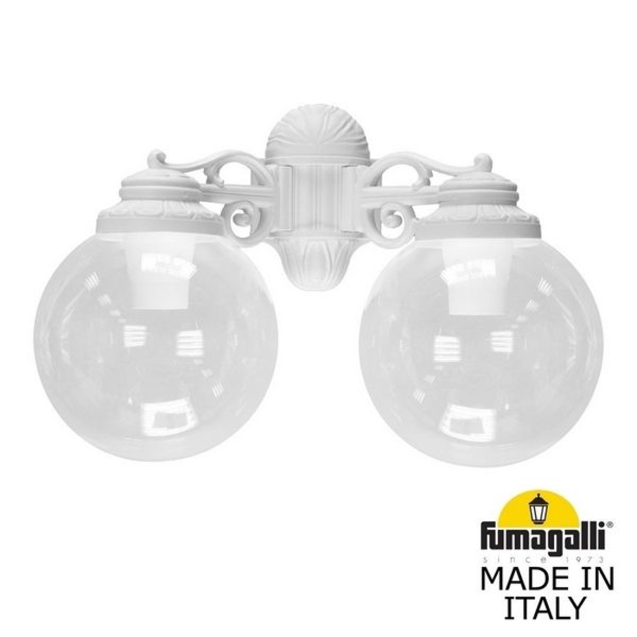 Настенный светильник уличный IP55 Fumagalli Porpora/G300. G30.141.000.WXE27DN в форме шара — фото 1