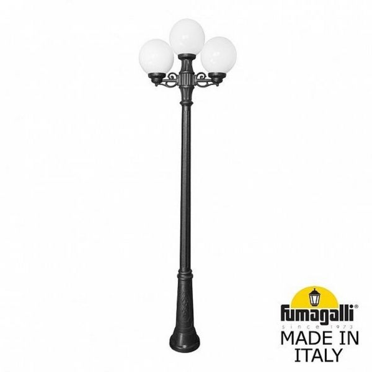 Наземный светильник IP55 уличный Fumagalli Ricu BISSO/G250 2L+1. G25.157.S21.AYE27 в форме шара