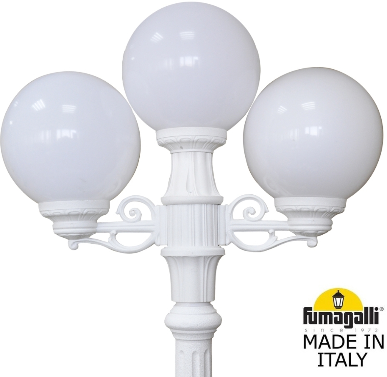Наземный светильник IP55 уличный Fumagalli Ricu BISSO/G250 2L+1. G25.157.S21.WYE27 в форме шара — фото 2