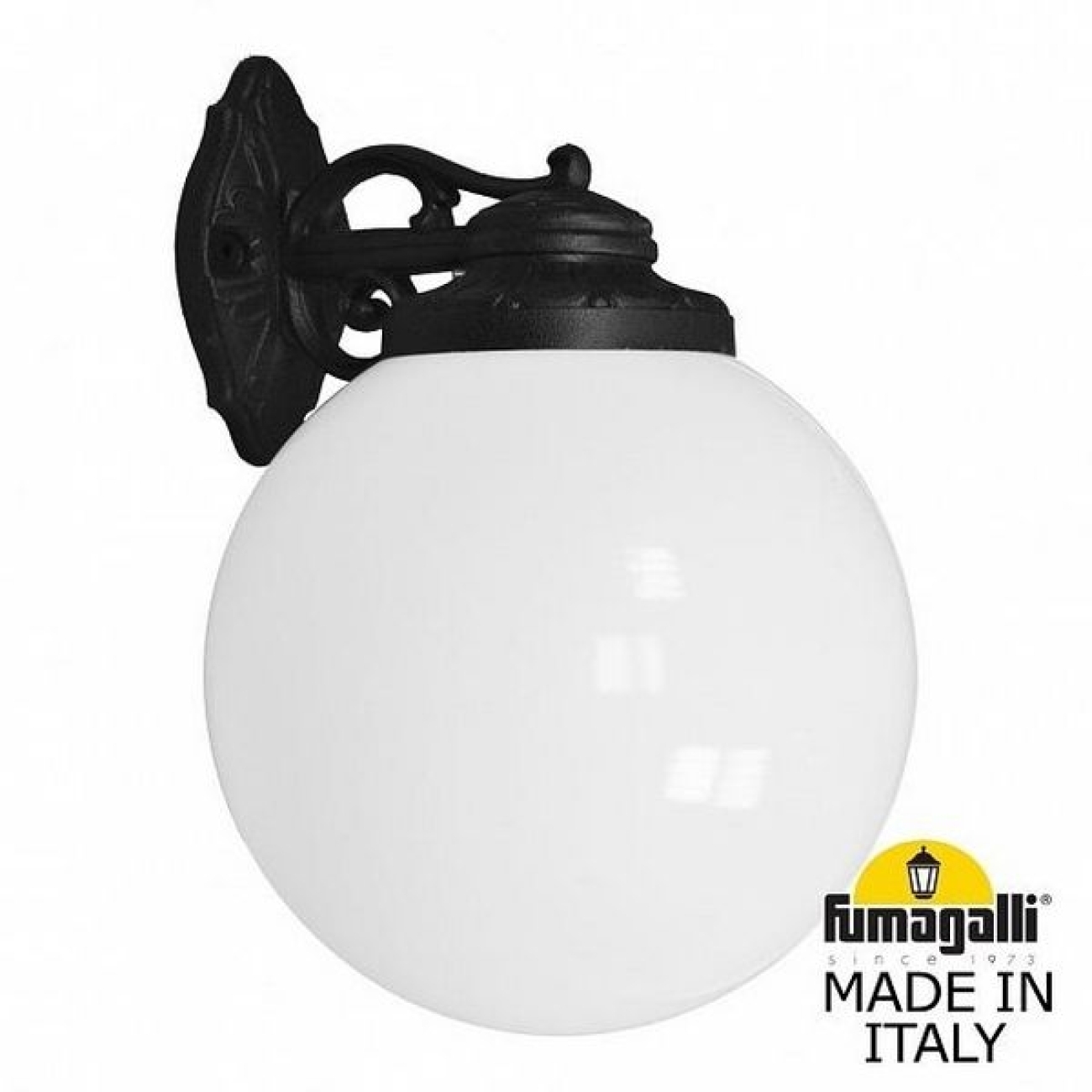 Настенный светильник уличный IP55 Fumagalli Bisso/G300. G30.131.000.AYE27DN в форме шара — фото 1