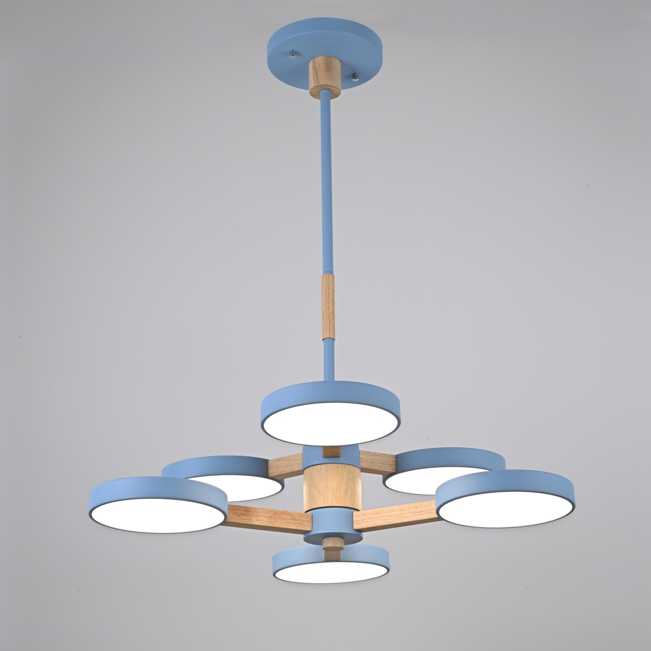 Потолочная люстра LED на штанге Turna Dbl L6 Blue By ImperiumLoft Turna-Dbl01 (Умный дом, Алиса) 229090-26 — фото 9