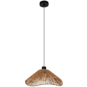 Подвесной светильник Eglo Lavister 44072 1х60W (E27), H1100, сталь черный/бумага, натуральный
