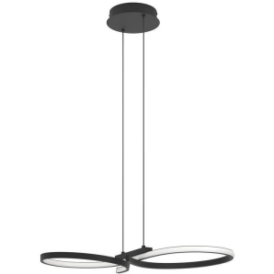 Подвесной светильник светодиодный Eglo Serpins 901267 21W(LED), алюминий, сталь, черный, пластик, белый, 3000K