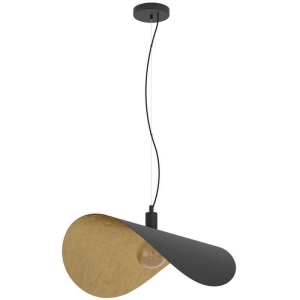 Подвесной светильник Eglo Saceda 390429 1X60W(E27) сталь, черный, золотой