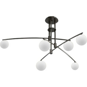 Потолочная люстра на штанге Delight Collection 8119P 8119P/6 black в форме шара