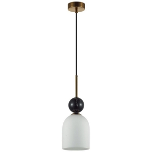 Подвесной светильник Odeon Light Lolla 4361/1B бронзовый/белый/камень/металл IP20 E14 40W 220V