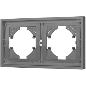 Рамка пластиковая FRM-TENDO-PL-2-GR (Arlight, Графитовый) 053841
