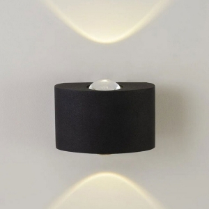 Уличный настенный светодиодный светильник AM Group AM307-2x1W-4000K BK