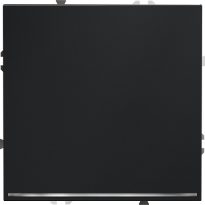 Проходной переключатель одноклавишный с подсветкой (графит) Voltum S70 VLS010407