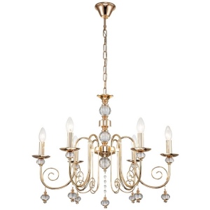 Подвесная люстра 678/6PL E14*40W Escada Shine Gold