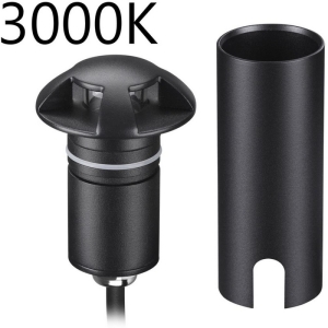 Встраиваемый грунтовый светильник Odeon Light Wald 6662/3GL3 черный/металл IP67 LED 3W 4000K 12V/24V