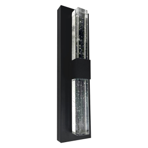 Светильник уличный светодиодный Feron DH2202 Катар 10W, 90*43*360мм, 3000К, черный (на стену вверх/вниз)