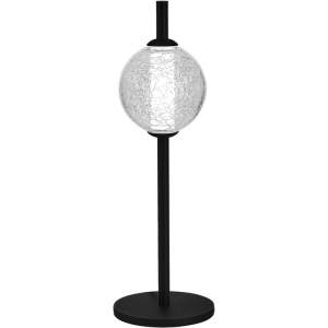 Настольная лампа ST Luce Peek SL6120.404.01 Черный/Прозрачное кракелированное стекло LED 1*8,5W