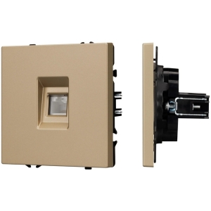 Механизм телефонной розетки SCT-NOBE-MTL1-SFPL-GD (RJ-11, 4C) (Arlight, Золотой песок) 054302