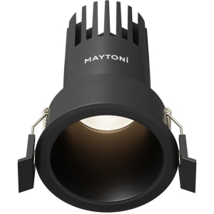 Встраиваемый светильник круглый светодиодный Maytoni Dip DL116-10W-4K-B