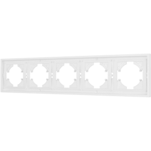 Рамка пластиковая FRM-TENDO-PL-5-WH (Arlight, Белый) 053851