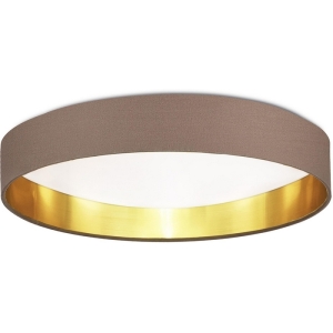 Светильник потолочный Evoluce Brescia SLE300572-01 Никель/Темно-бежевый, Золотистый LED 1*50W 3000K/4000K/5000K BRESCIA