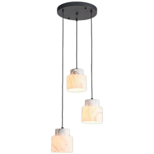 Подвесной светильник Escada 1173/3S E27*60W Black/Marble white