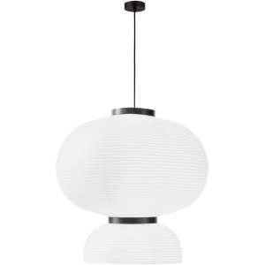 Подвесной светильник черный/белый E27 2*60W Evoluce Lykke SLE6021-513-02