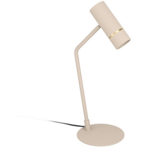 901154 Светодиодная настольная лампа CAMINIA, 1х5W (GU10-LED), 345lm, L210, H170, A485, сталь, песочный, браширов