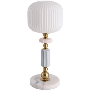 Настольная лампа с выключателем Lumion Alegra 8334/1T бронза/белый, металл/керамика/стекло E27 40W 220V