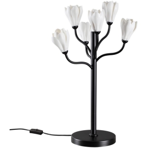 Настольная лампа Odeon Light Gardi 5090/6T черный матовый/белый/фарфор G4 LED 6*5W