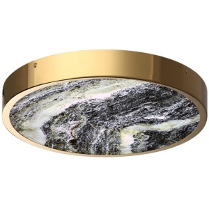 Настенно-потолочный светильник Odeon Light Bergi 5079/30L зол/серо-бежевый/металл/натур.камень/акрил с переключ.цветов.темпер. LED 30W 3000К/4000K/6000K