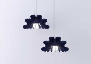 Люстра декоративная EPHYRA CORAL (CRL-375), Ультрамариновый матовый, E27, MAX 60W, 1м