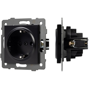 Механизм встраиваемый электрической розетки SCT-MEU1-PL-BK-V (250V, 16A) Arlight 049815