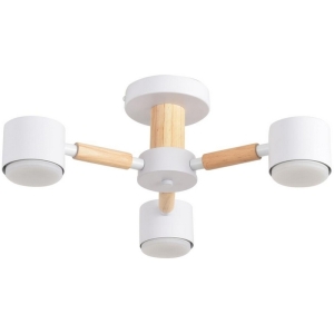 Потолочная люстра на штанге Lumion Venna 8306/3C белый, металл/дерево GX53 LED 3*7W 220V