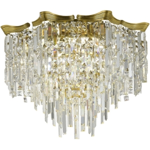 Потолочная люстра ST Luce Ofelia SL1659.302.07 Латунь/Прозрачный E14 7*60W