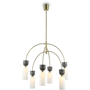Потолочная люстра на штанге с мрамором Ambrella Ceramo Modern LH53333