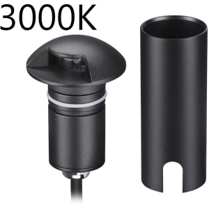 Встраиваемый грунтовый светильник Odeon Light Wald 6662/1GL3 черный/металл IP67 LED 3W 3000K 12V/24V