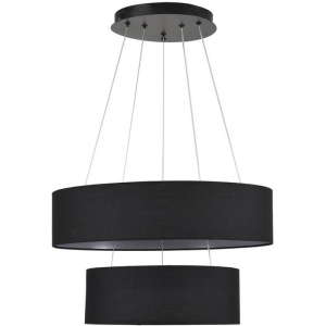 Люстра подвесная Lumion Sava 8373/55L черный, металл/текстиль/силикон LED 55W 3000/4000/6000K 220V