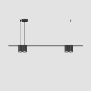 Подвесной светильник Denkirs Orbit DK4061-BK 4xGU10 LED до 15 Вт, черный матовый