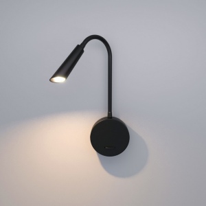 Бра для чтения светодиодное с выключателем и USB-портом Elektrostandard Stem 40120/LED черный