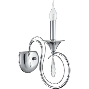 Бра Lumion Laoka 8032/1W металл/хрусталь, хром/прозрачный E14 1*40W 220V подсвечник с подвесками