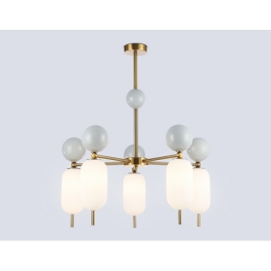 Люстра потолочная с плафонами вниз на штанге Ambrella High Light LH53104 (плафоны шарики)